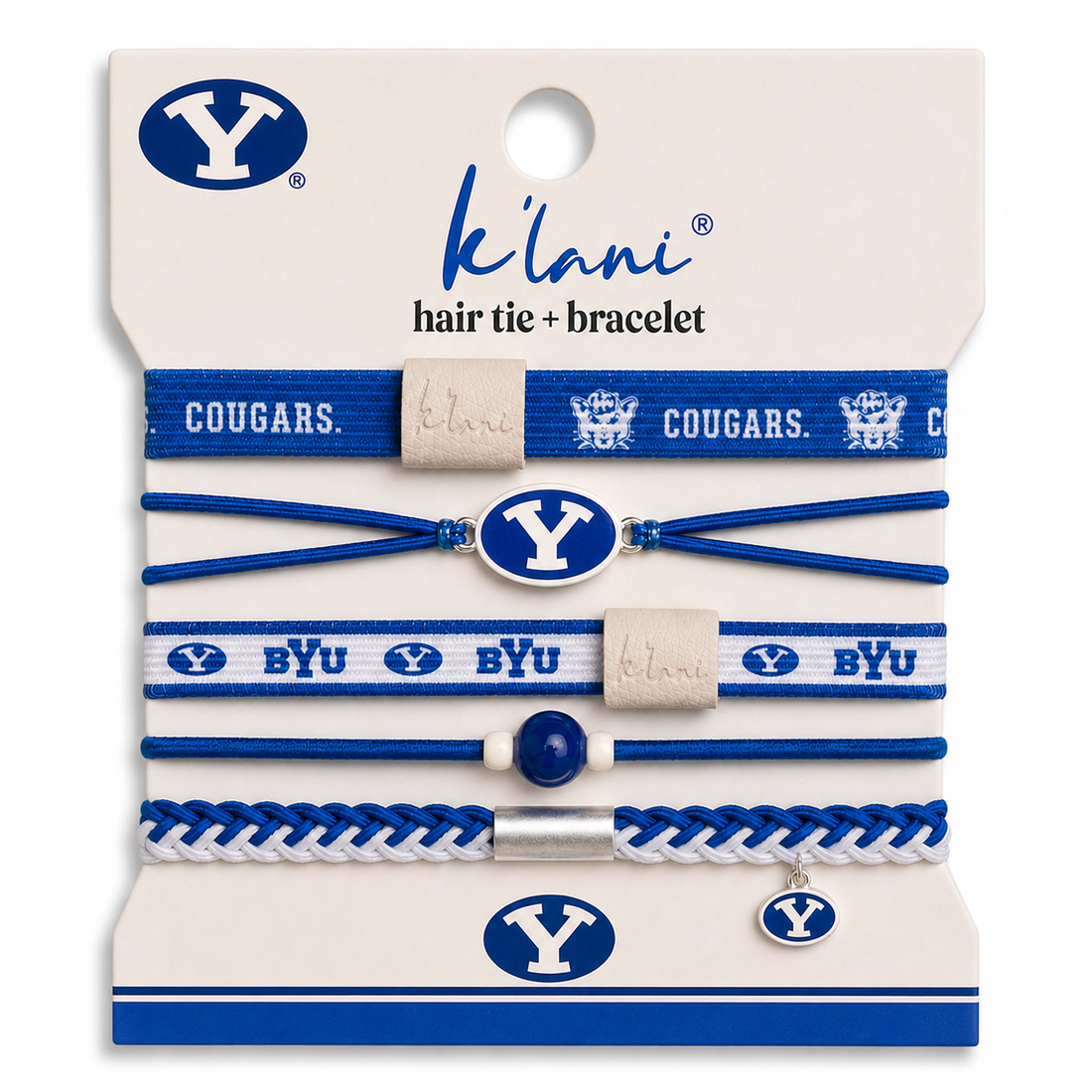 "BYU" Game Day Hair Tie Bracelets