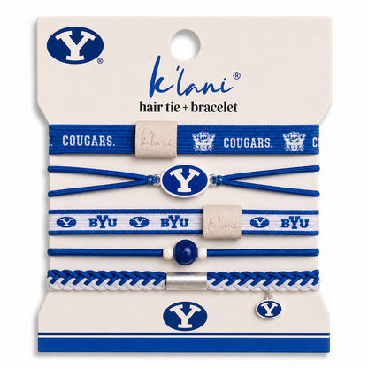 "BYU" Game Day Hair Tie Bracelets