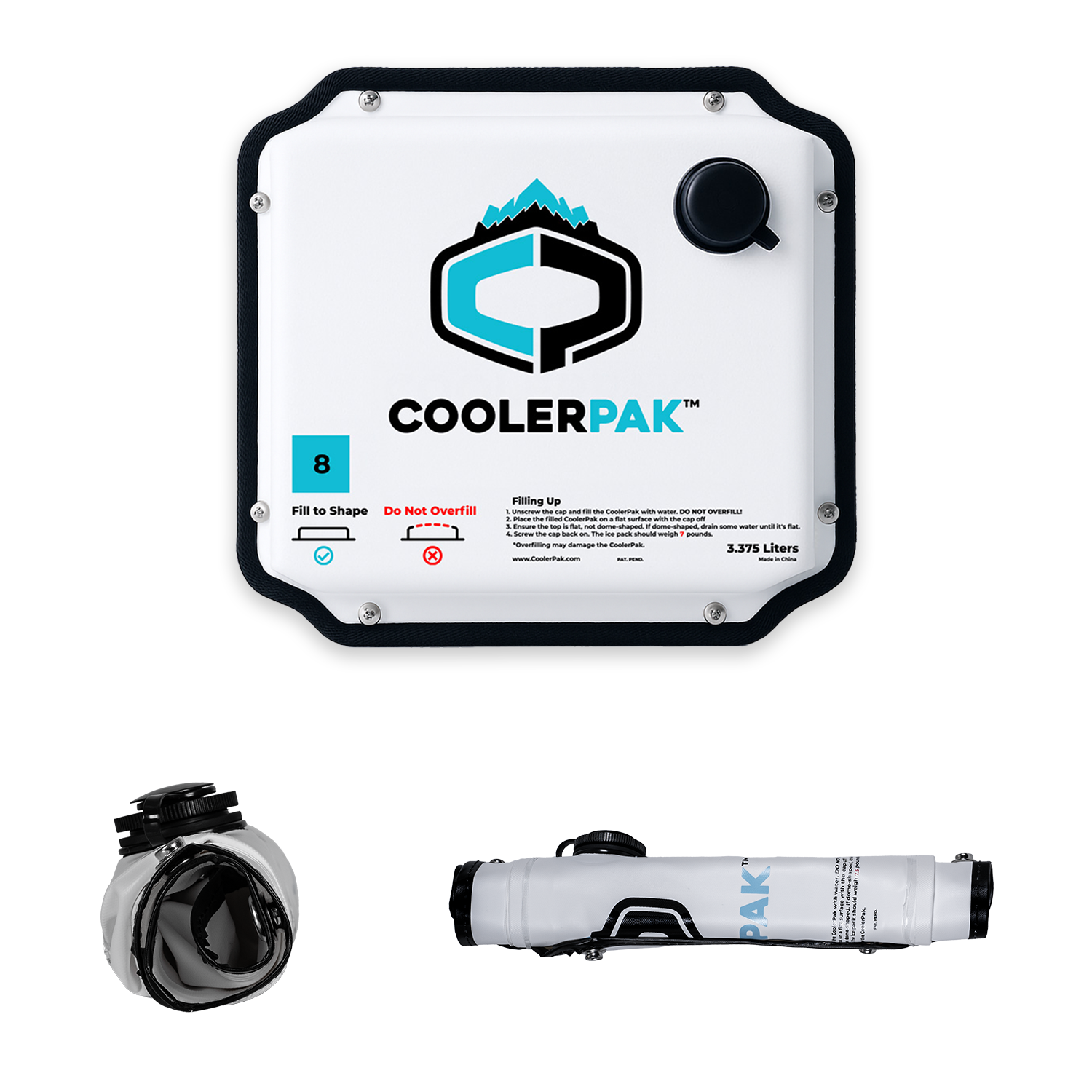 CoolerPak 8lb Ice Block Pack - Reusable Ice Pack for Coolers