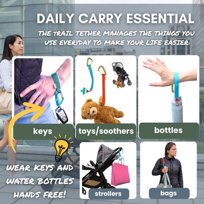 Trail Tether: Hiking-Rated Pacifier Clip and Multi-Use Strap