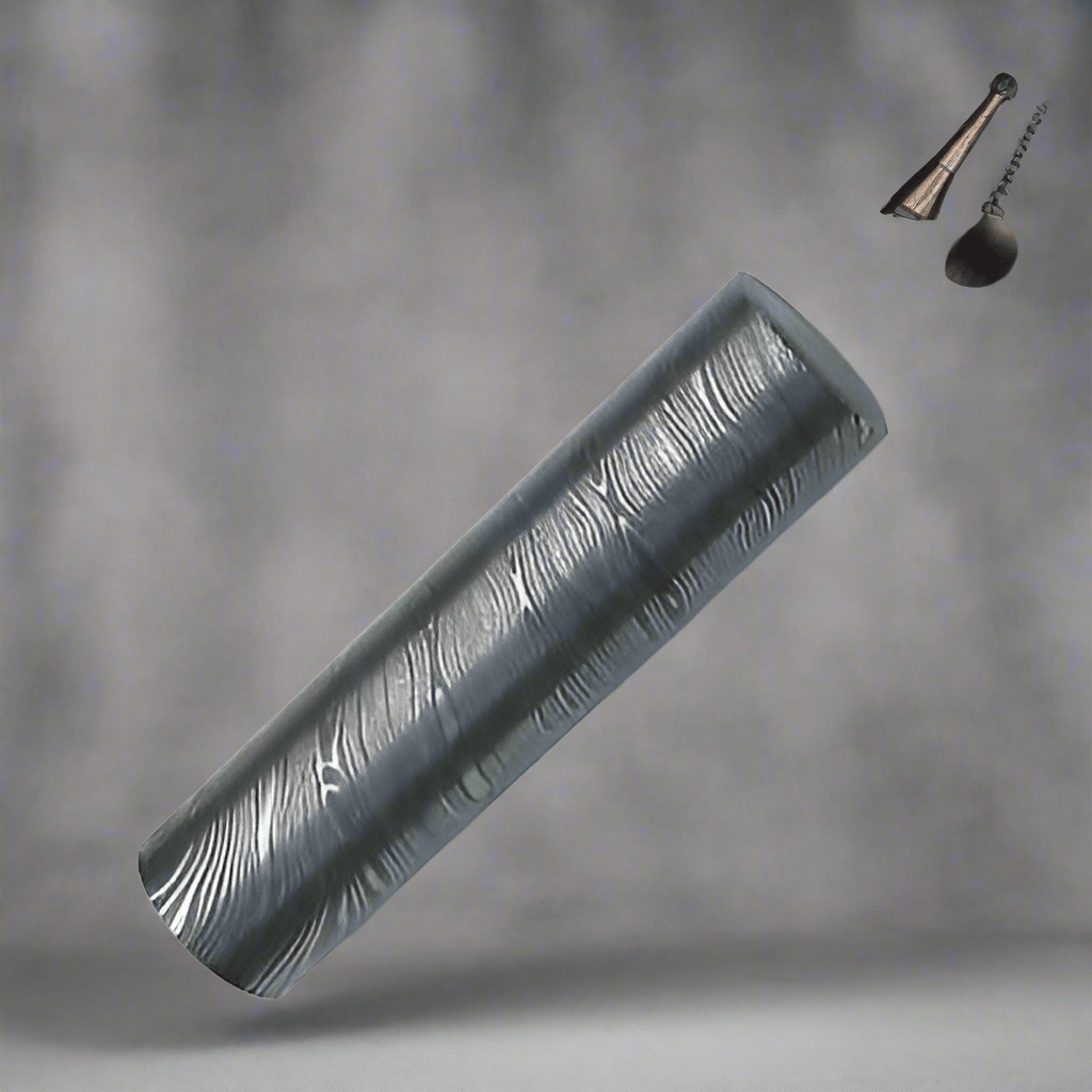 Damascus Steel Rod – 5” Length | Ideal for Ring Making, Knife Crafting &amp; Custom Projects