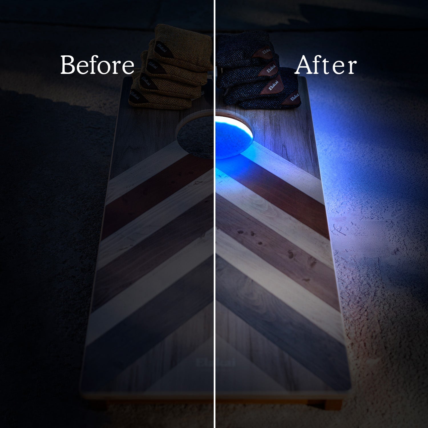 Elakai Mini Eclipse Cornhole Boards Lighting Kit