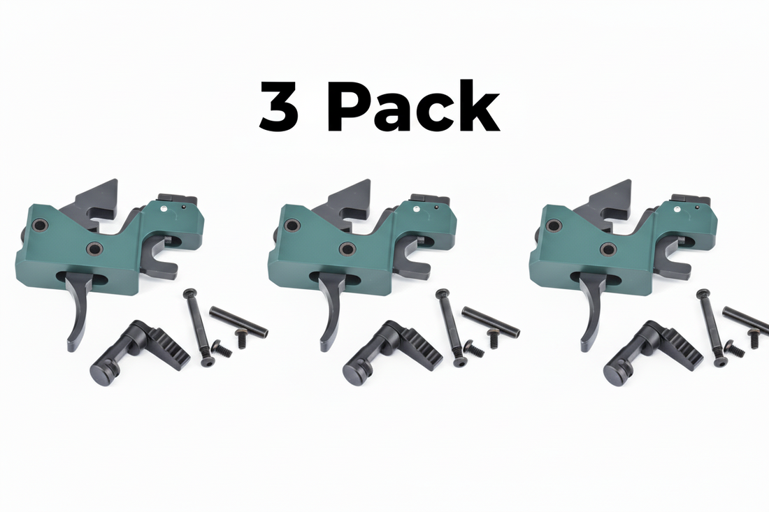 3 pack Partisan Forced-Reset Drop-In Cassette Trigger FRT – AR-15 Platform (USA-Made)