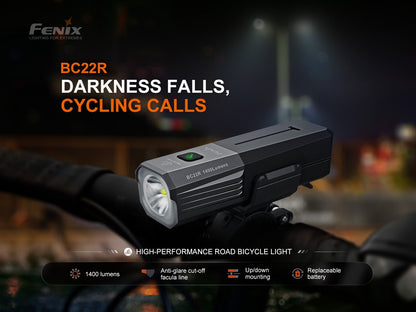 Fenix BC22R High-Performance Road Bike Light (Open Box)