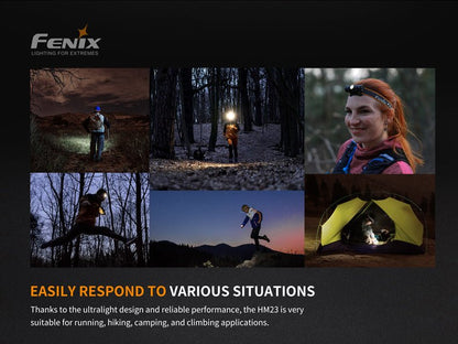 Fenix HM23 Compact Hiking and Running Headlamp - Discontinued