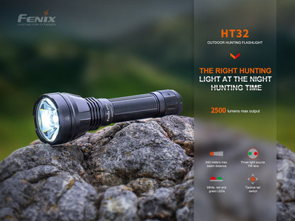 Fenix HT32 Hunting Flashlight with Red &amp; Green Output