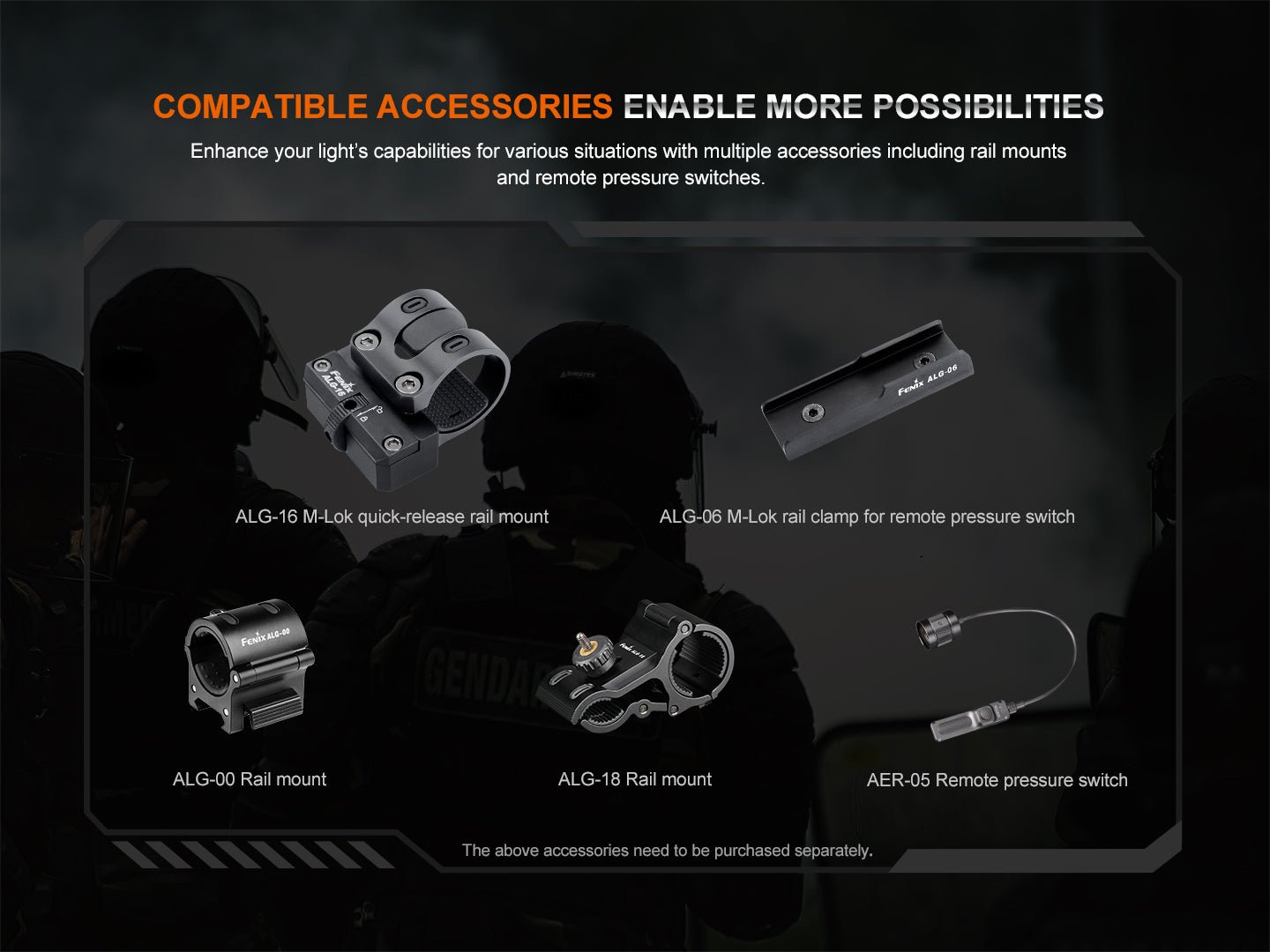 Fenix HT32 Hunting Flashlight with Red &amp; Green Output