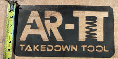 The AR-TT- THE AR-TAKEDOWN TOOL License plate, wall sign or plaque