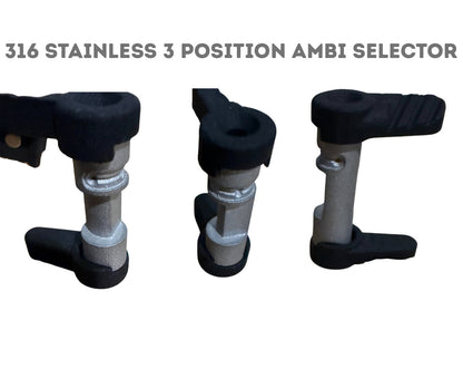 LaRue Kabuto FRT — First Kabuto Cut for LaRue MBT 2-Stage Triggers | 316 Stainless Ambi