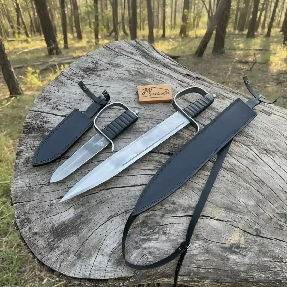 Iron Legion Medieval Sword &amp; Dagger Set Hand-Forged Carbon Steel