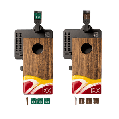 Mini Tabletop Resin &amp; Wood Cornhole Set | Gameday Collection