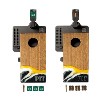 Mini Tabletop Resin &amp; Wood Cornhole Set | Gameday Collection