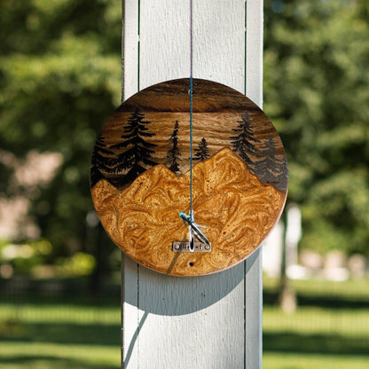 Mountain Acacia Wood Hook and Ring Toss Game