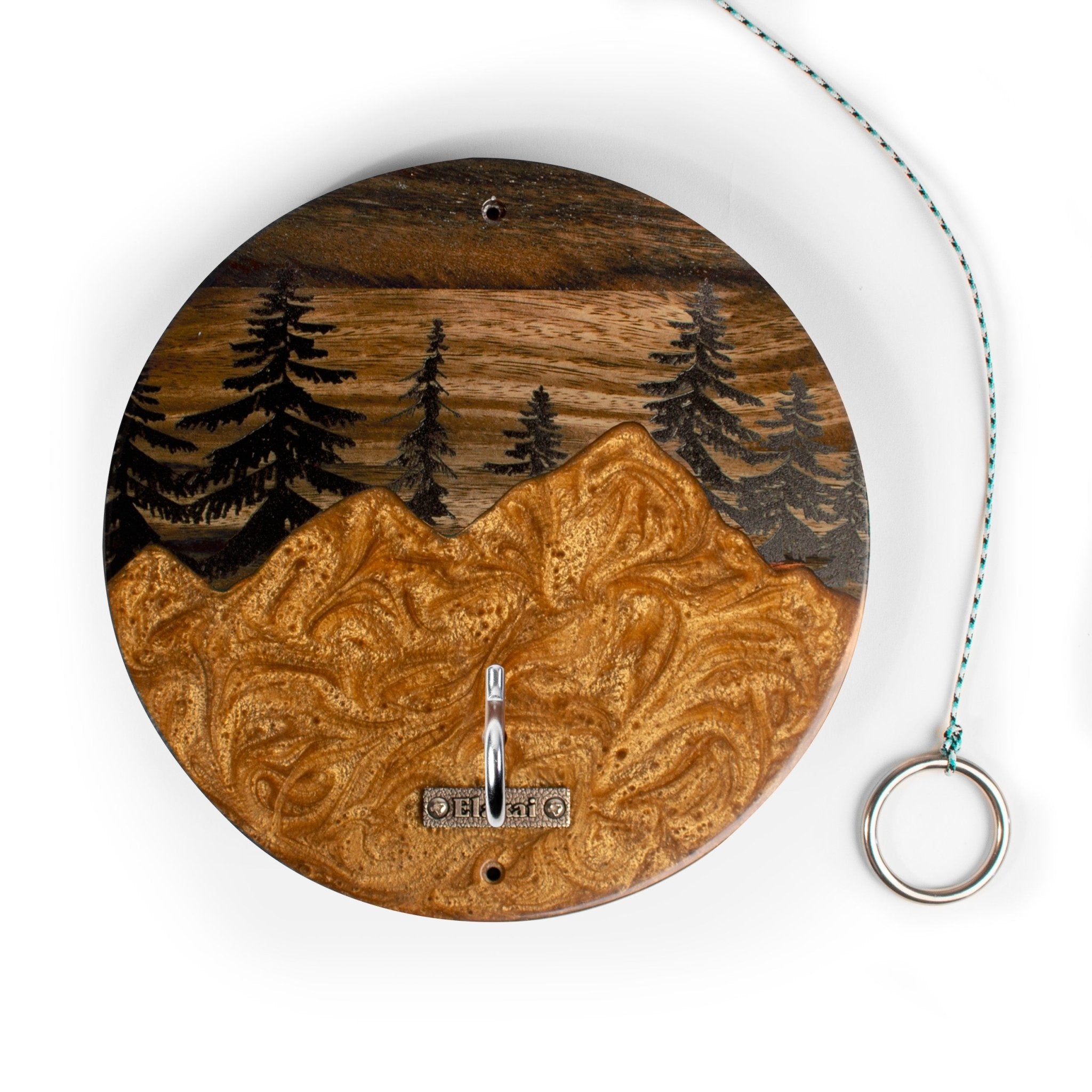 Mountain Acacia Wood Hook and Ring Toss Game