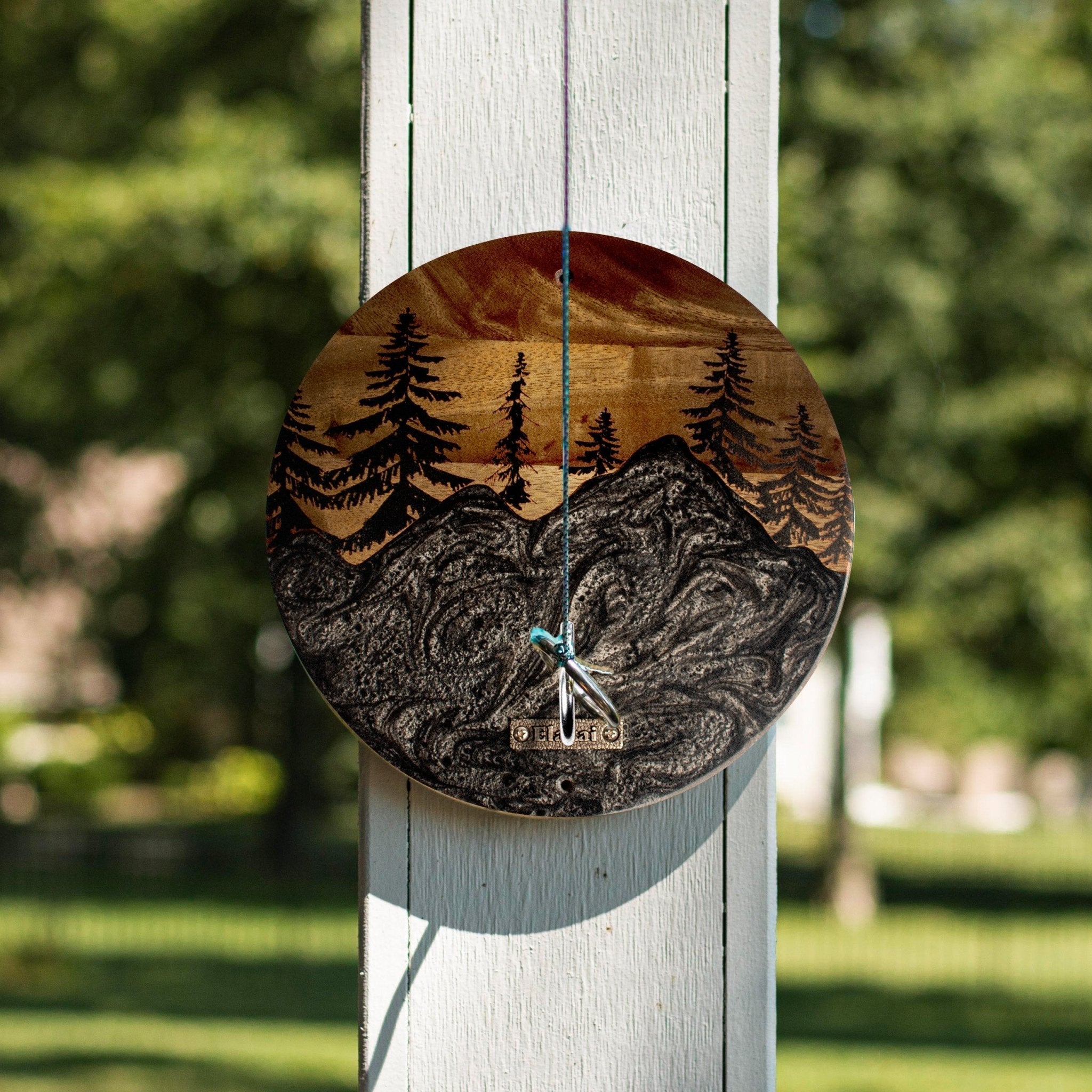 Mountain Acacia Wood Hook and Ring Toss Game