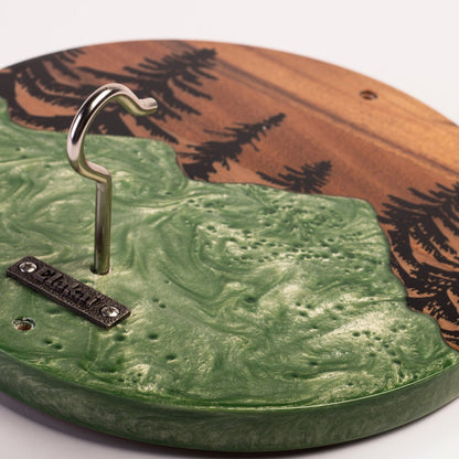Mountain Acacia Wood Hook and Ring Toss Game