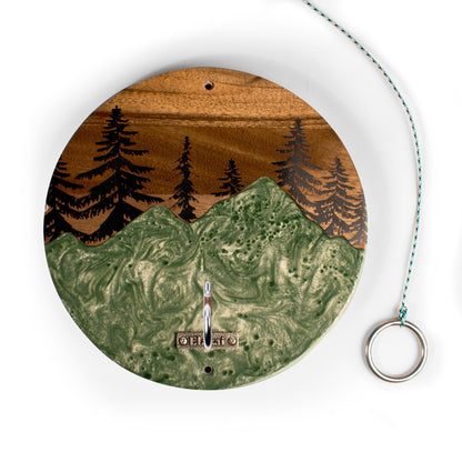 Mountain Acacia Wood Hook and Ring Toss Game