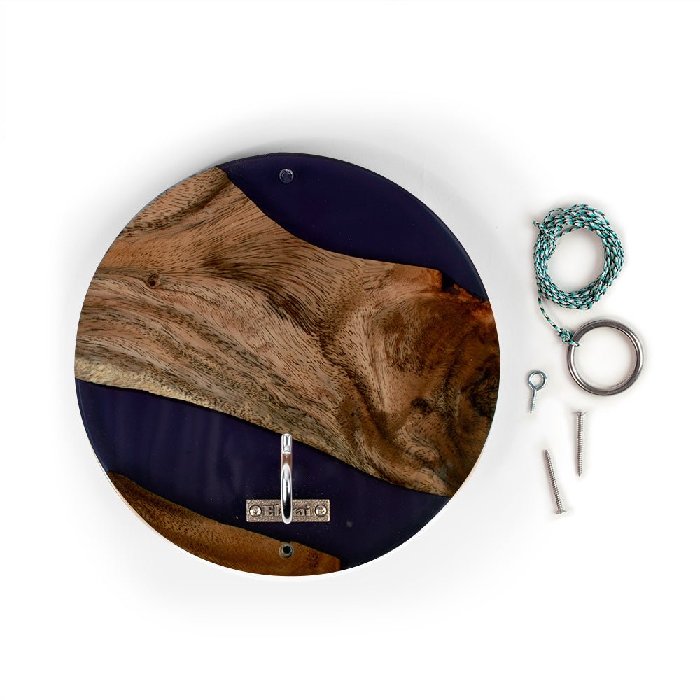 Ocean Acacia Wood Hook and Ring Toss Game
