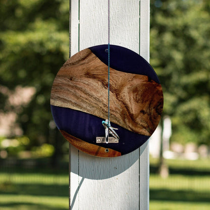 Ocean Acacia Wood Hook and Ring Toss Game