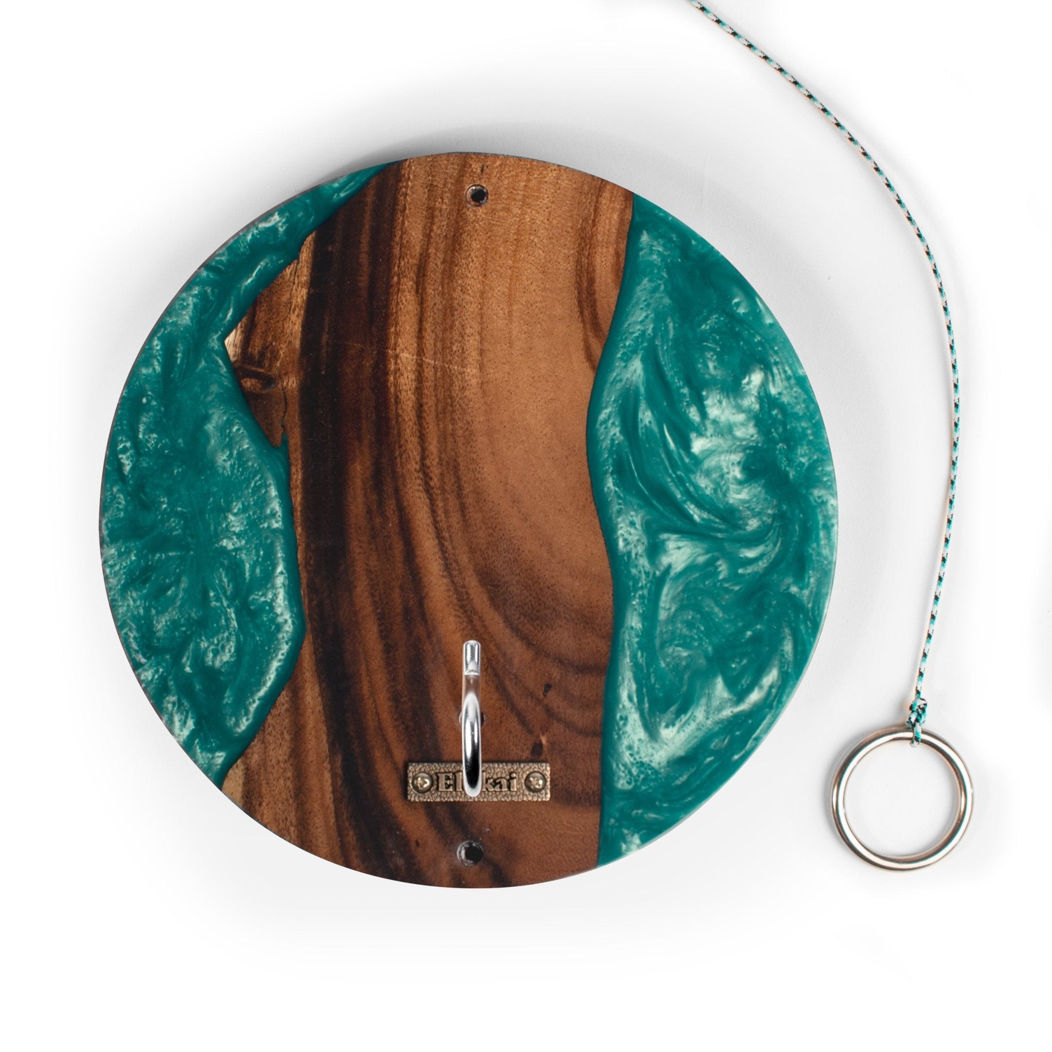 Ocean Acacia Wood Hook and Ring Toss Game