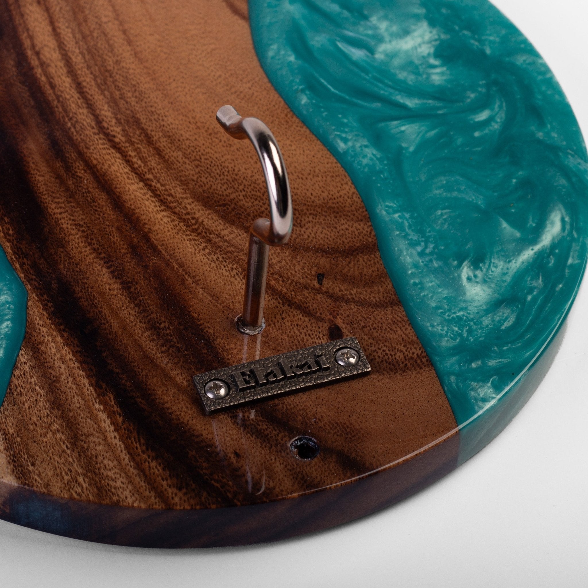 Ocean Acacia Wood Hook and Ring Toss Game