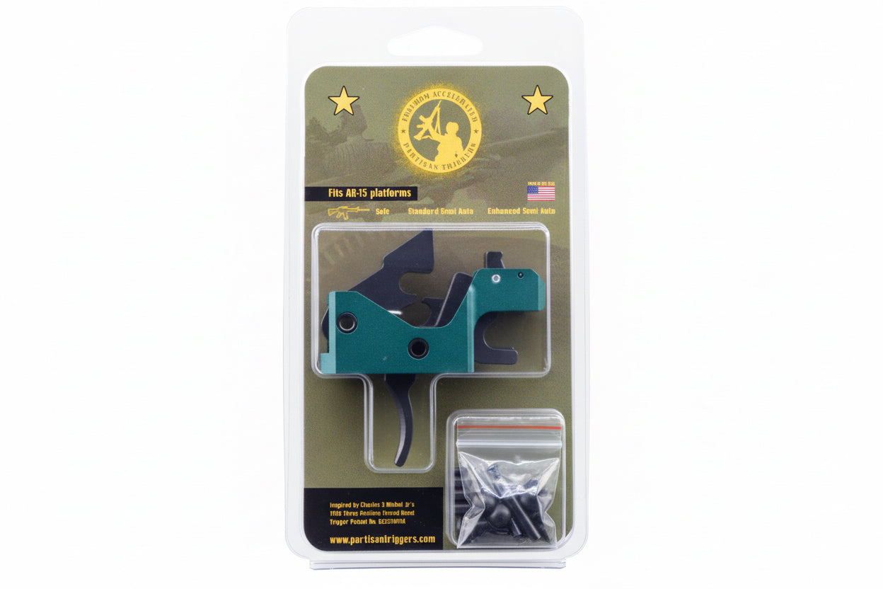 3 pack Partisan Forced-Reset Drop-In Cassette Trigger FRT – AR-15 Platform (USA-Made)