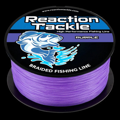 Reaction Tackle Braided Fishing Line - Purple