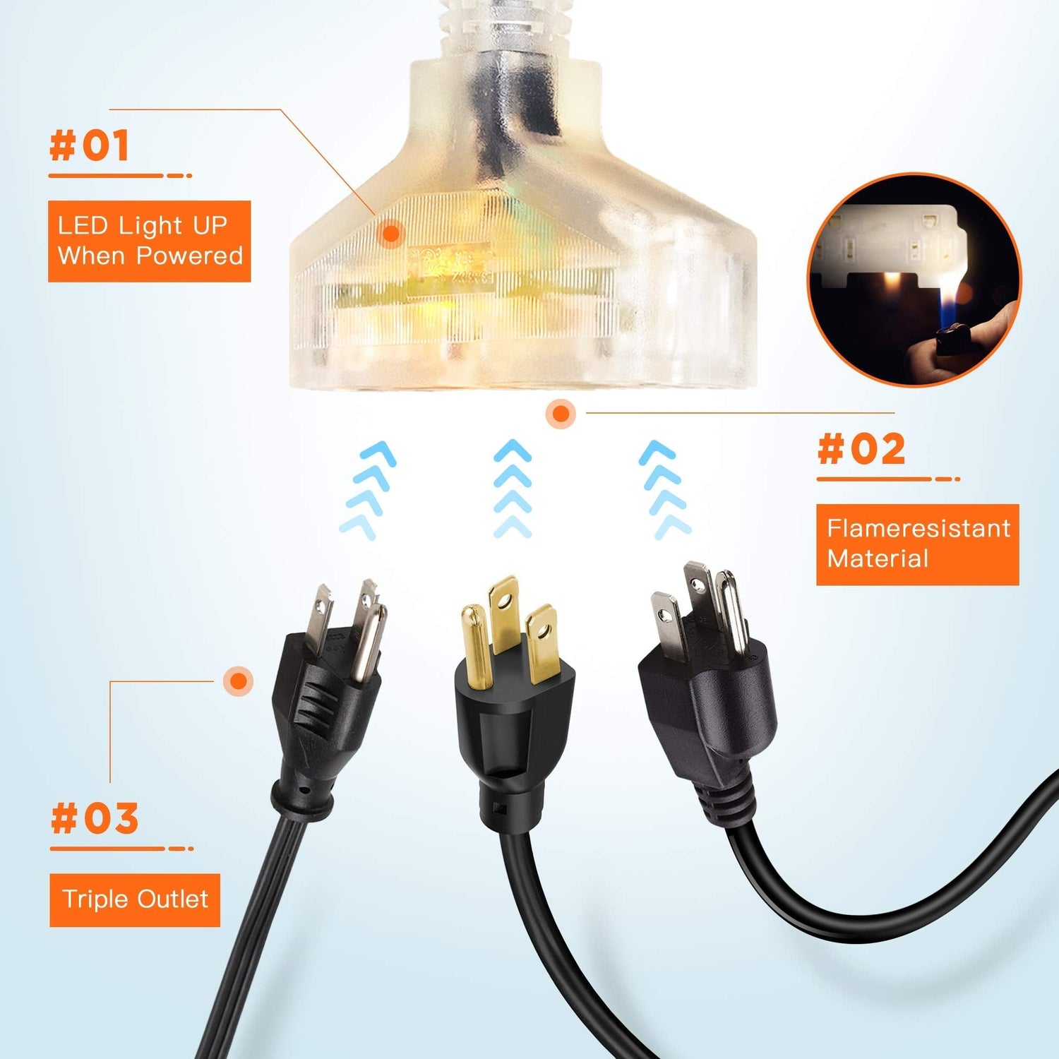 Retractable Extension Cord Reel-12AWG
