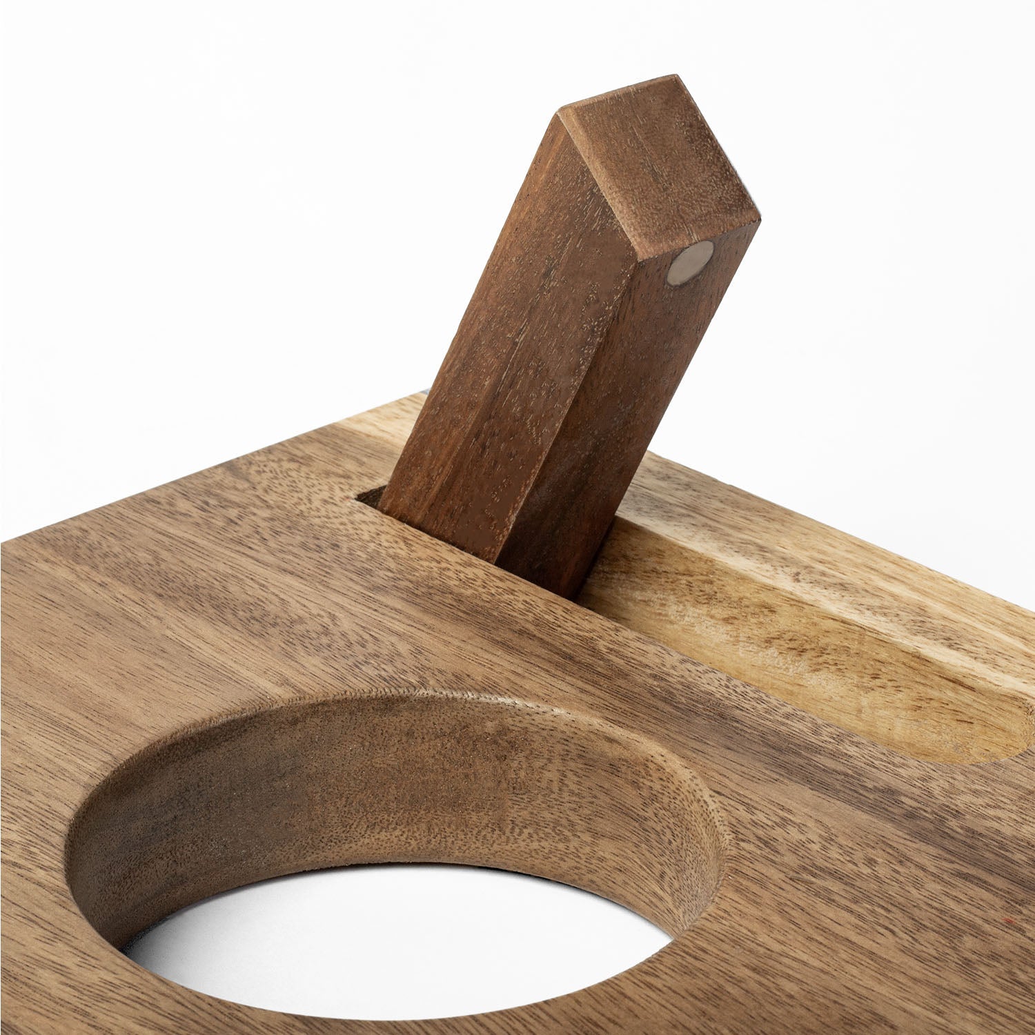 Studio Series Live Edge Acacia 1x2 Travel Cornhole Set