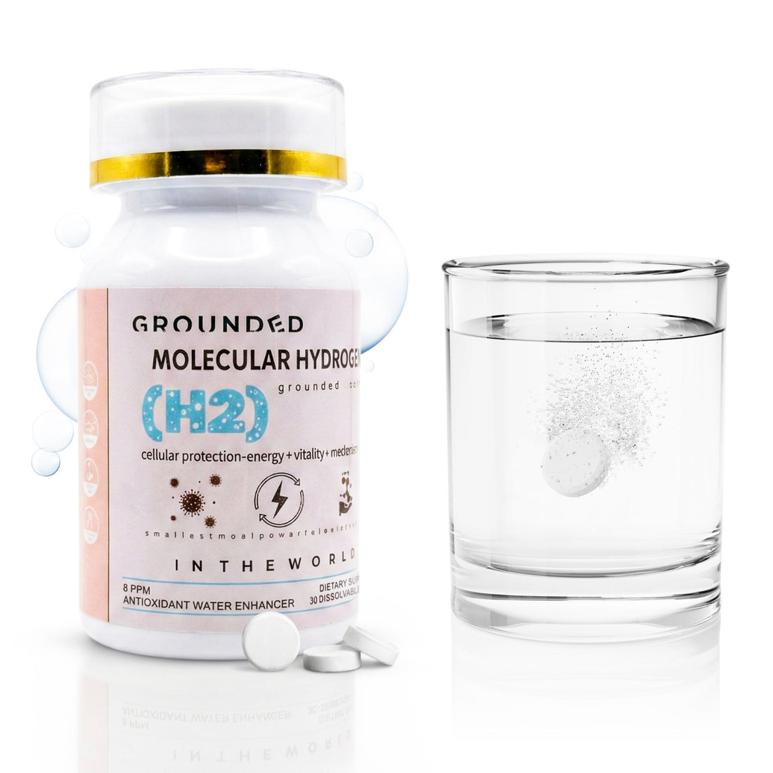 Grounded Labs Ultra Molecular Hydrogen Water Tablets