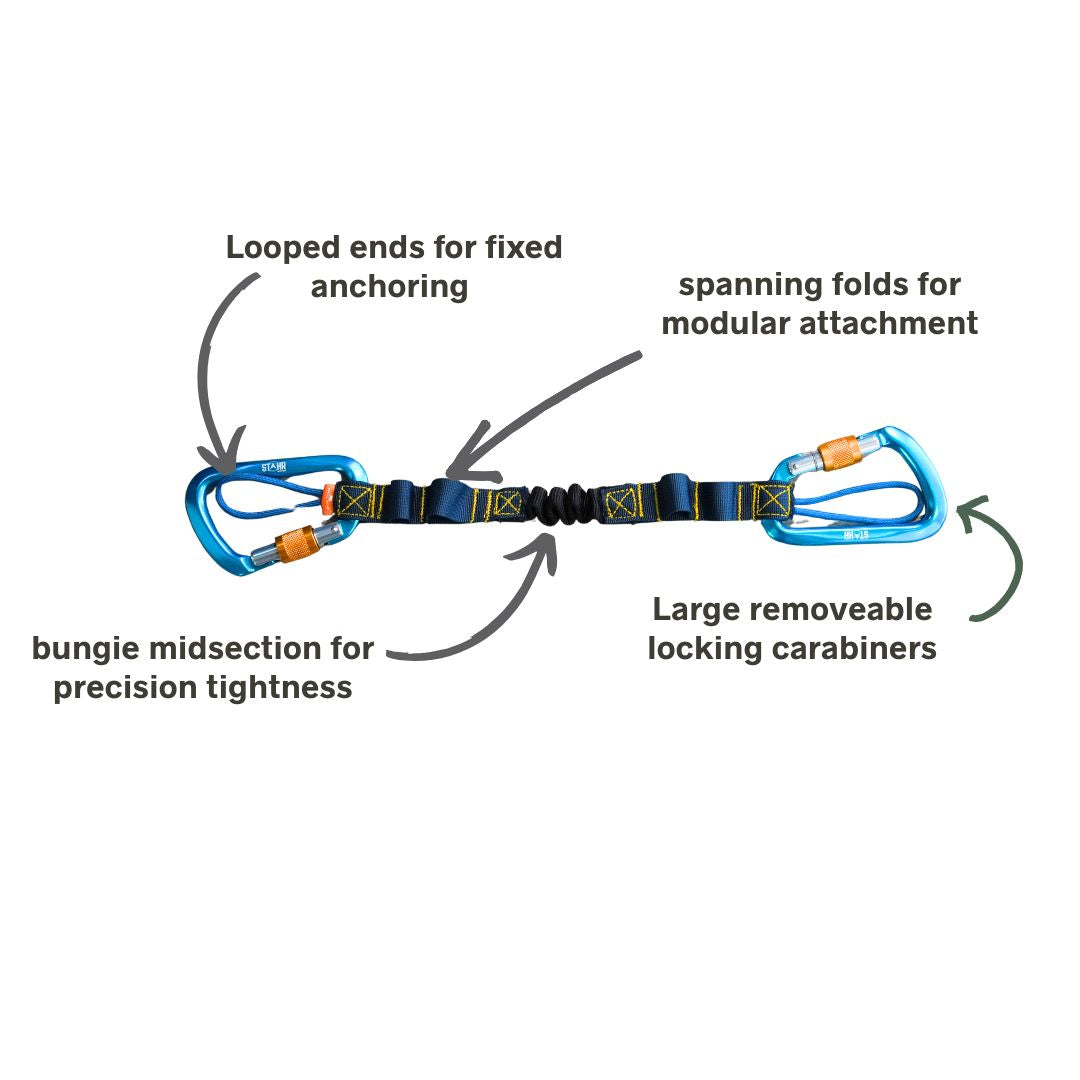 Trail Tether Max -  All-Purpose Bungie Gear Management System