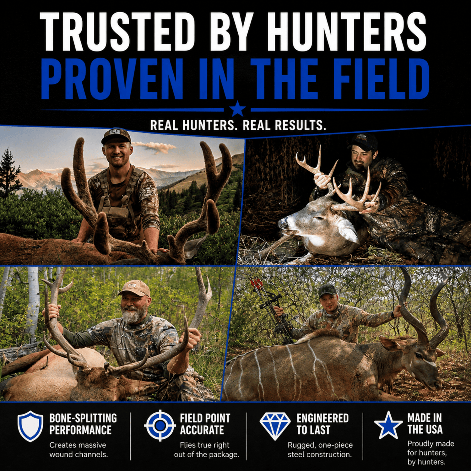 TOTA | 125 grain broadhead | 1-1/8 inch | fixed 3-blade