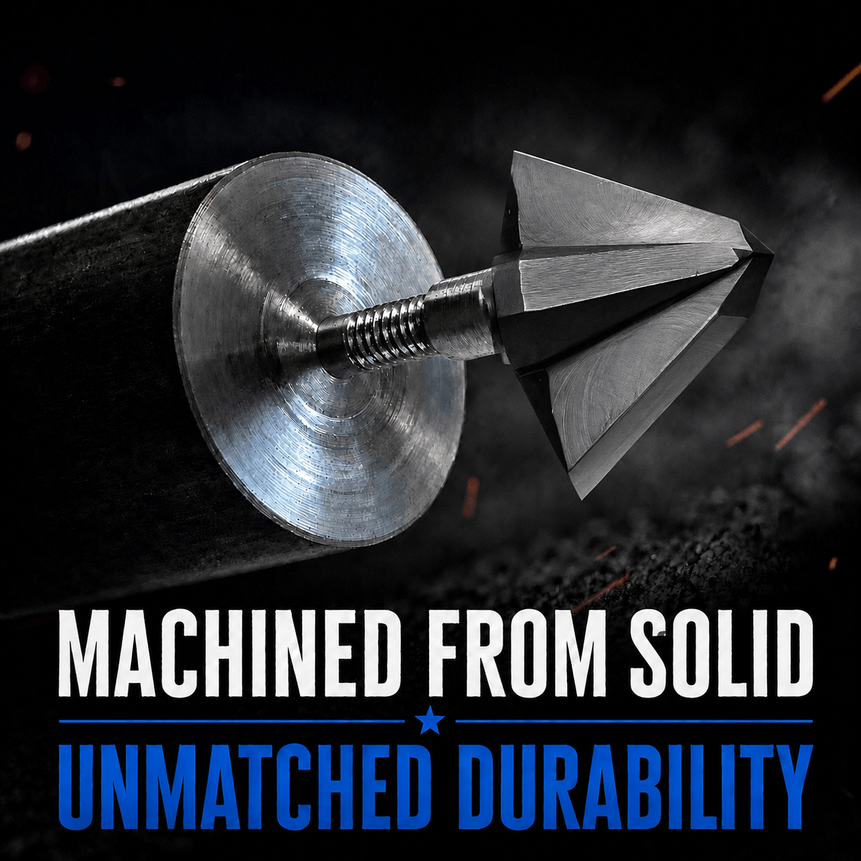 TOTA | 100 grain broadhead | 1-inch single bevel | fixed blade