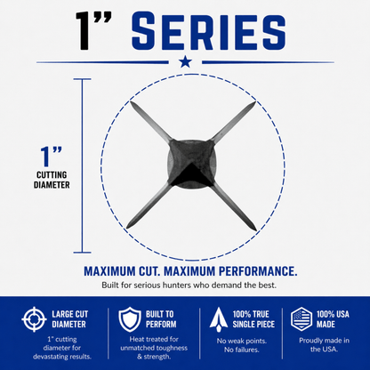 TOTA | 125 grain broadhead | 1-inch solid | fixed blade