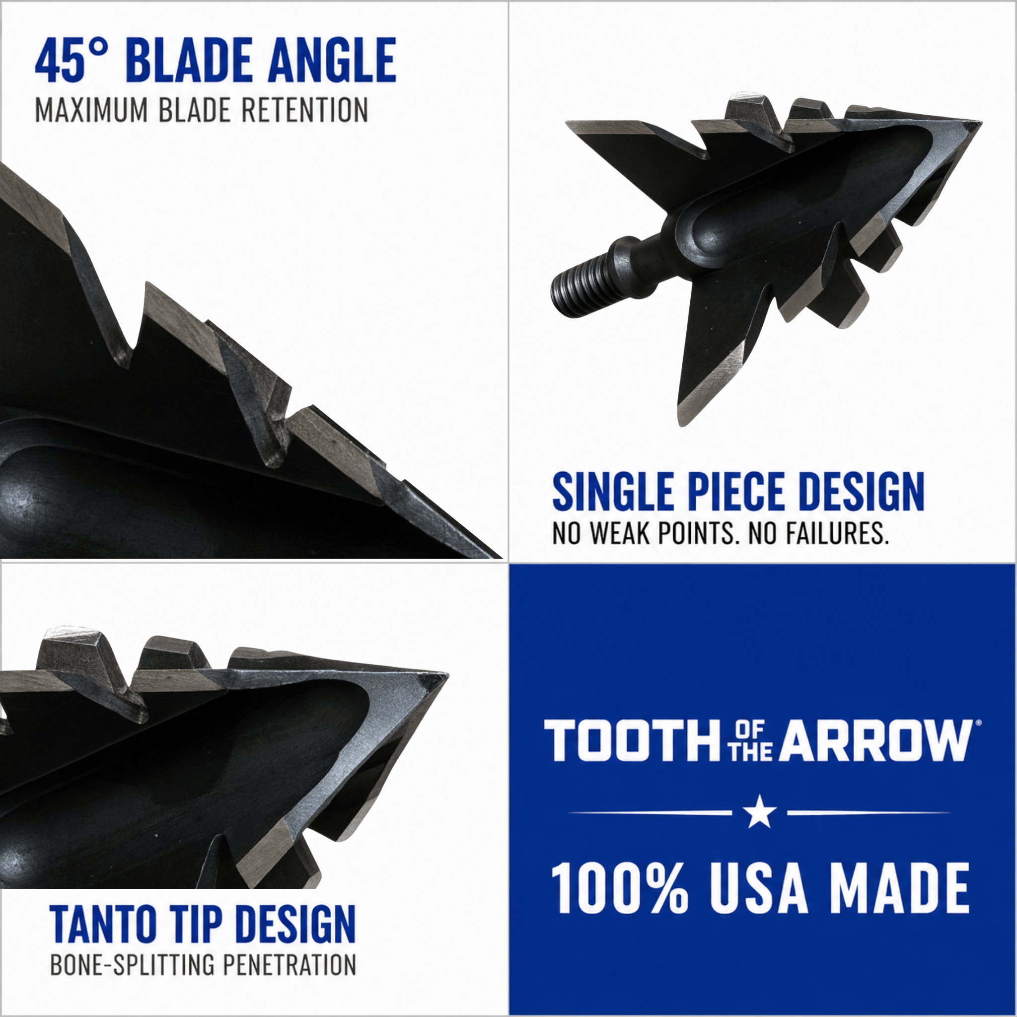 TOTA | 100 Grain Broadhead |Small Game and Turkey | Fixed Blade