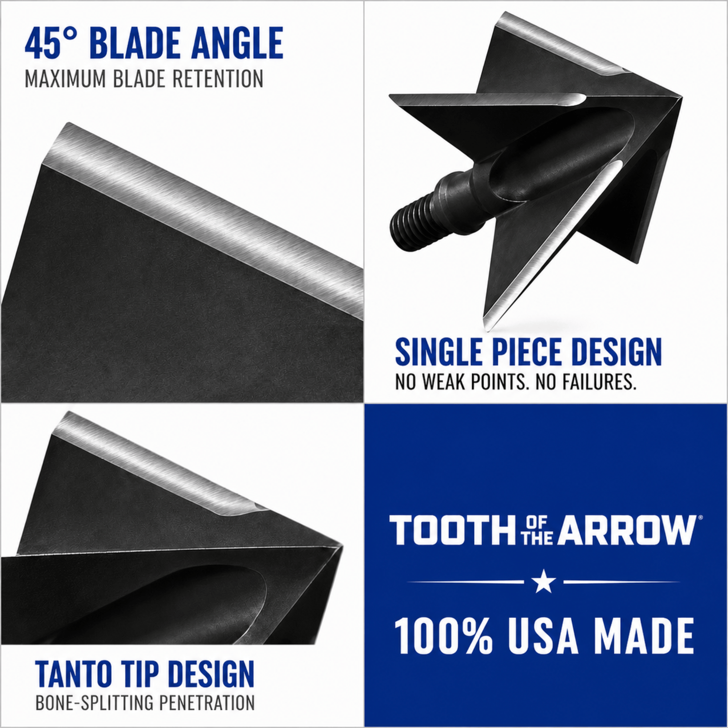 TOTA | 100 grain XL broadhead | 1-3/16-inch solid | fixed blade