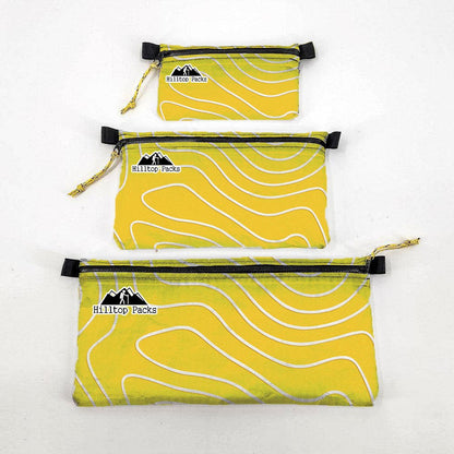 Ultralight Zipper Pouch (Topo Pattern D50T Fabric)