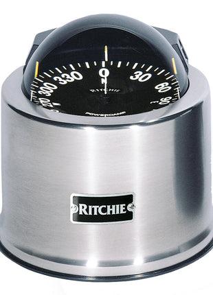 Ritchie SP-5-C GlobeMaster Compass - Pedestal Mount - Stainless Steel - 12V - 5 Degree Card [SP-5-C]