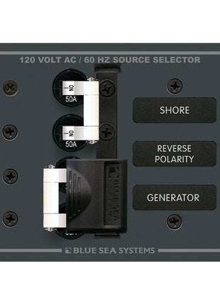 Blue Sea 8061 AC Toggle Source Selector 120V AC - 50AMP [8061]