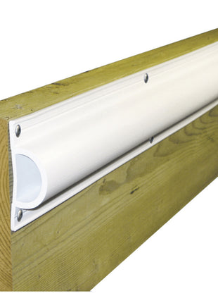 Dock Edge Standard "D" PVC Profile 16ft Roll - White [1190-F]