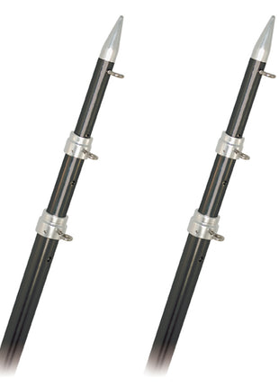 Rupp Top Gun Outrigger Poles - Telescopic - Carbon Fiber - 18' [A0-1800-CFT]