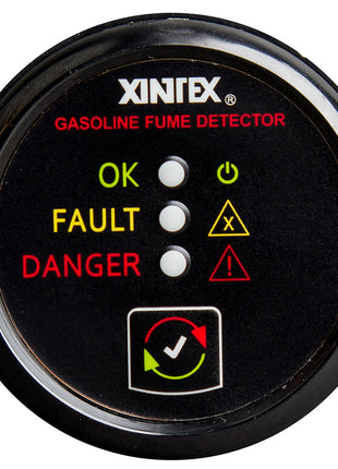 Fireboy-Xintex Gasoline Fume Detector - Black Bezel - 12/24V [G-1B-R]