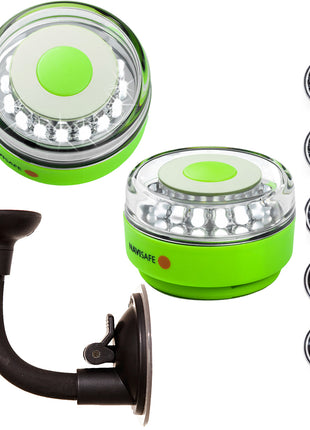 Navisafe Portable Navilight 360 2NM Rescue - Glow In The Dark - Green w/Bendable Suction Cup Mount [010KIT2]