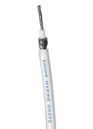 Ancor RG 8X White Tinned Coaxial Cable - Sold By The Foot [1515-FT]