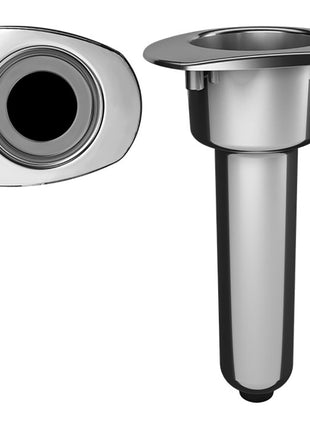 Mate Series Elite Screwless Stainless Steel 0 Rod  Cup Holder - Drain - Oval Top [C2000DS]