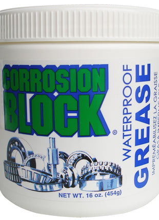 Corrosion Block High Performance Waterproof Grease - 16oz Tub - Non-Hazmat, Non-Flammable  Non-Toxic [25016]