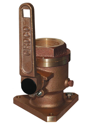 GROCO 1-1/2" Bronze Flanged Full Flow Seacock [BV-1500]