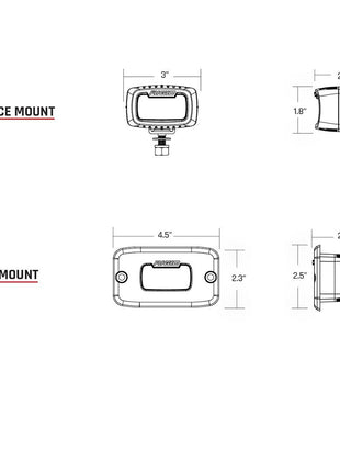 RIGID Industries SR-M Series PRO Diffused Backup Kit - Black [980013]