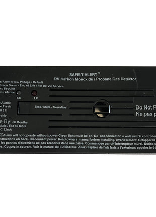 Safe-T-Alert Combo Carbon Monoxide Propane Alarms Flush Mount - Black [35-742-BL]