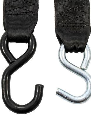 Camco Retractable Tie Down Straps - 2" Width 6 Dual Hooks [50031]